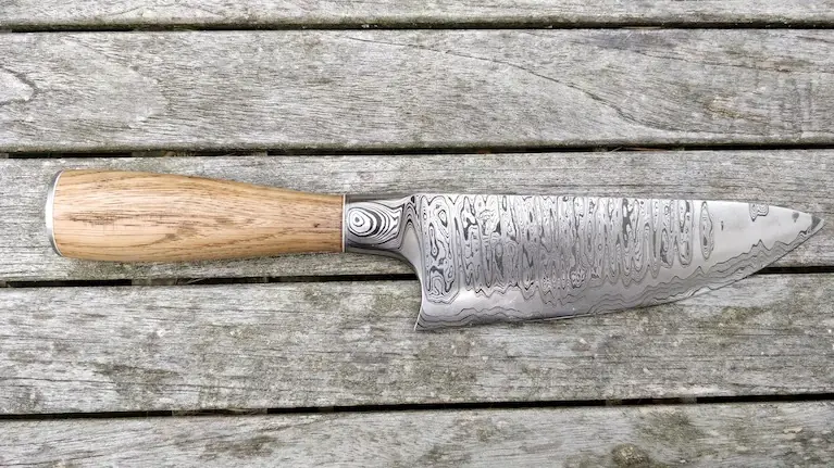 San Mai Damaststahl - Helle Lage